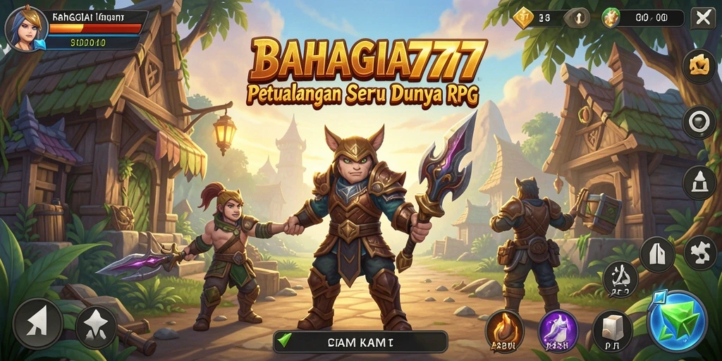 Tampilan gameplay seru dan mendebarkan dari BAHAGIA777 di dunia RPG.