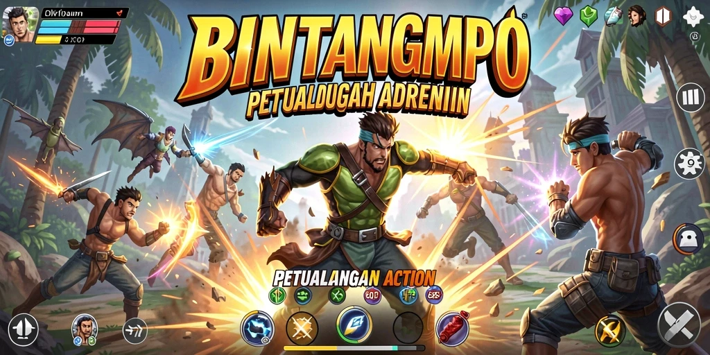 Tangkapan layar gameplay menegangkan dari BINTANGMPO.
