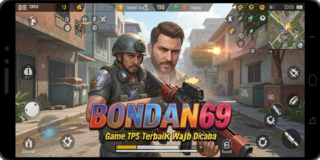 Tampilan mendebarkan dari aksi gameplay BONDAN69 di arena pertempuran.