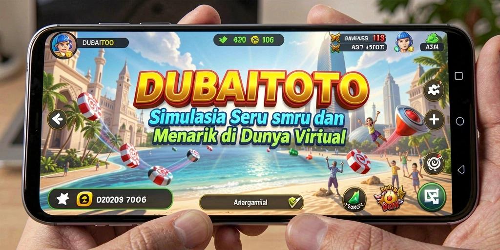 Tampilan gameplay DUBAITOTO yang menarik dalam simulasi dunia virtual.