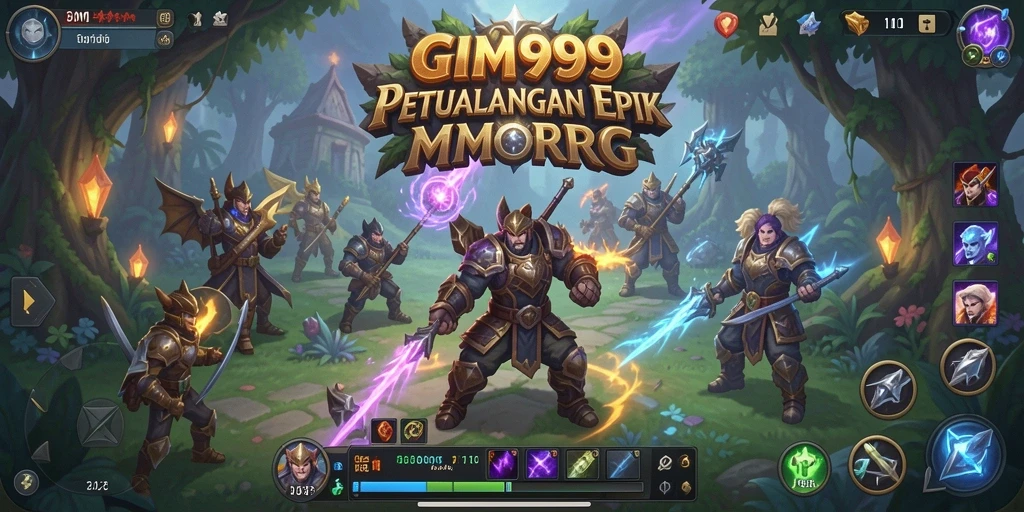 Screenshot gameplay GIM999 dengan aksi pertarungan yang seru.