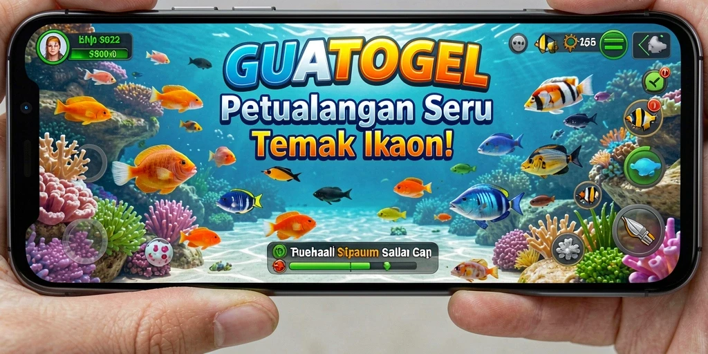 Tampilan menakjubkan gameplay GUATOGEL saat menembak ikan.