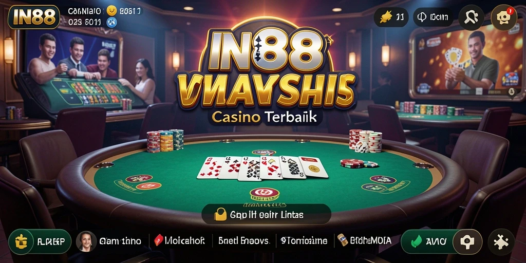 Screenshot gameplay Live Casino yang menampilkan dealer profesional.
