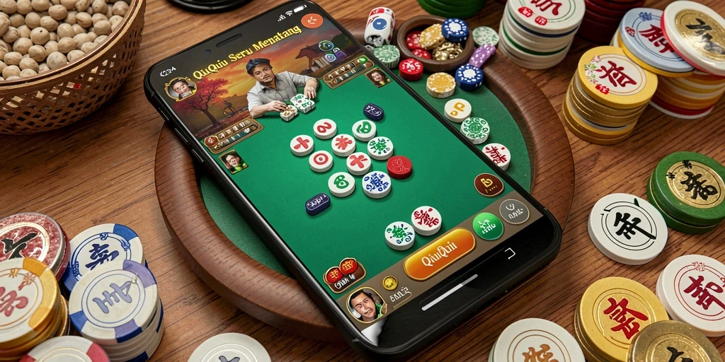 Screenshot gameplay QiuQiu K234 menunjukkan aksi seru dan kompetitif.