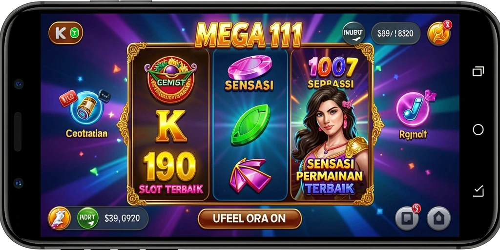 Tampilan gameplay Slot MEGA111 yang menegangkan dan mengasyikkan.
