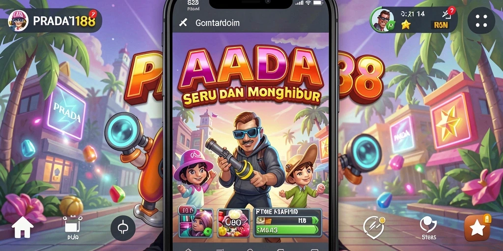 Tampilan gameplay seru dalam PRADA188 saat menyelesaikan level.