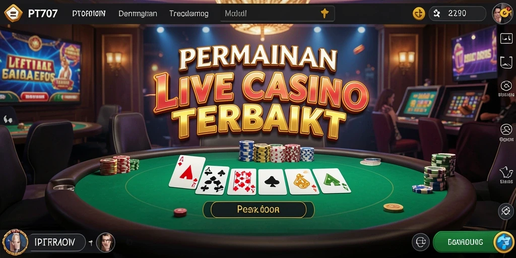 Gameplay seru PT707 dengan dealer live yang profesional.