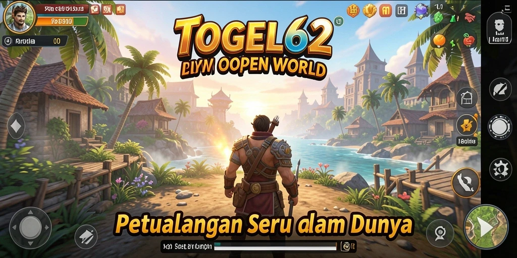 Screenshot utama TOGEL62 menampilkan petualangan mendalam di dunia Open World.